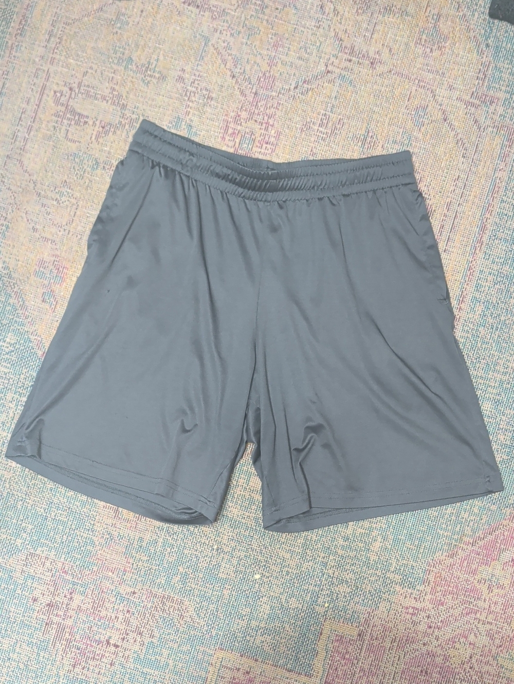 Men's Performance Athletic Shorts - Gray Large